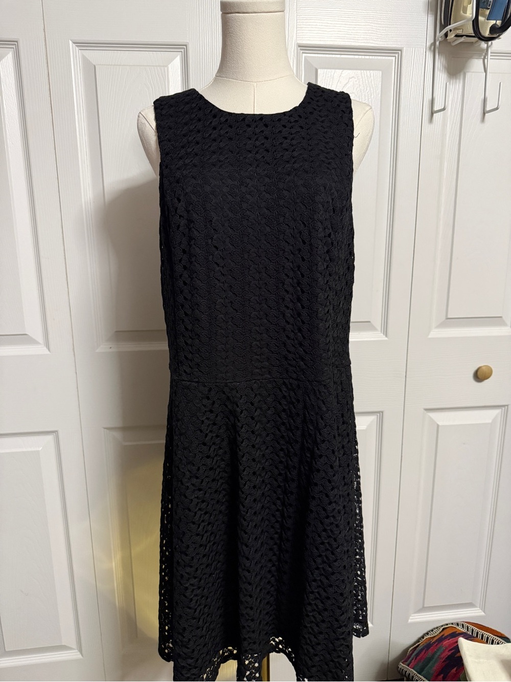 Classic Black Sleeveless A-Line Dress